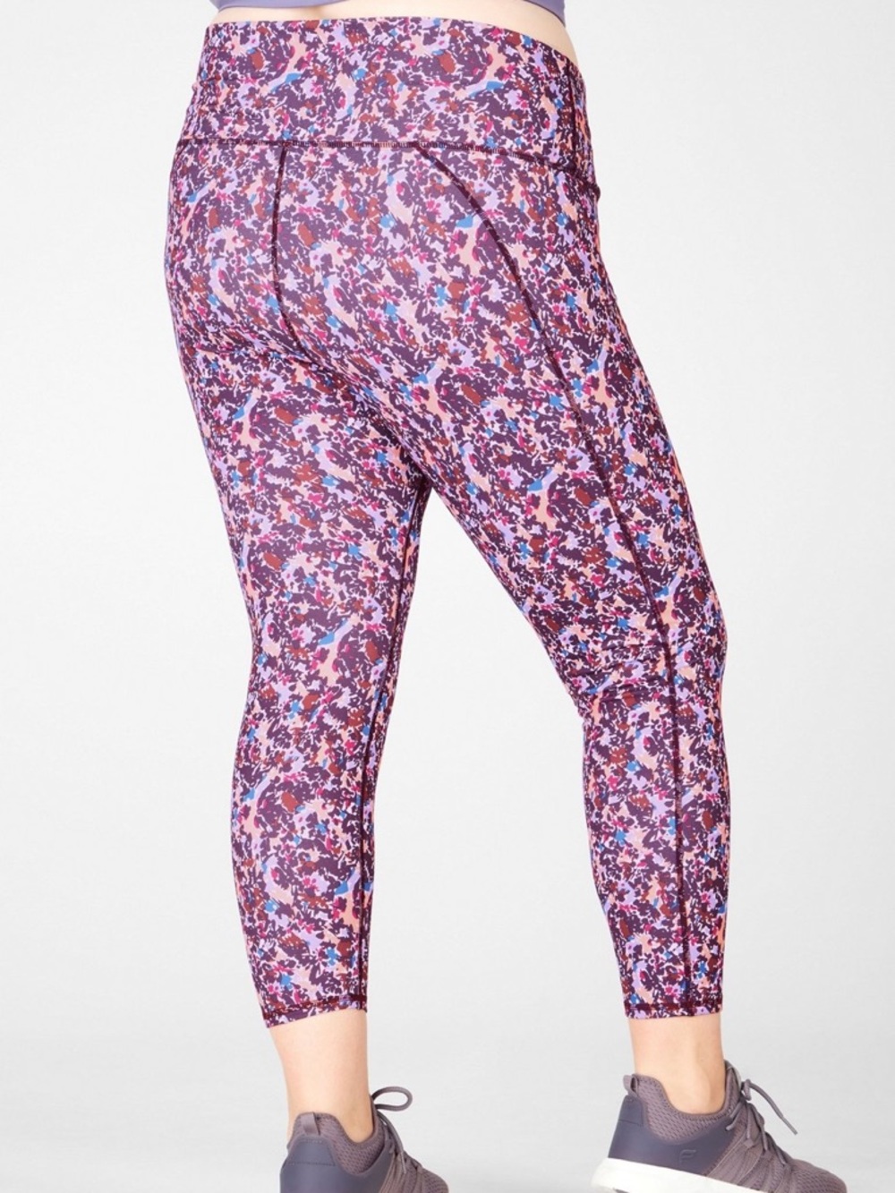NWT Fabletics Sz2X Define PowerHold® High-Waisted 7/8 Legging in Scribble Floral